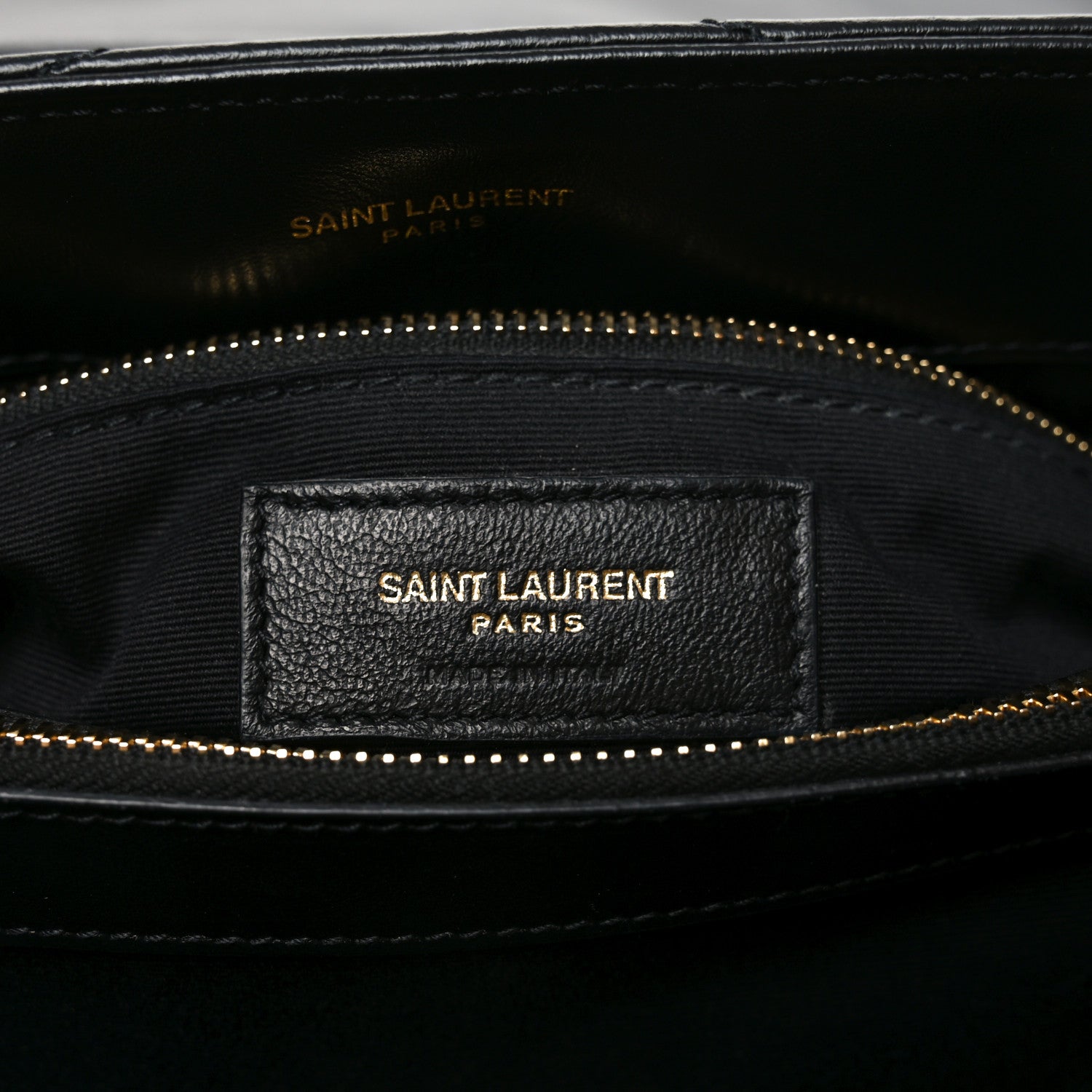 Saint Laurent Calfskin Y Quilted Monogram Medium Loulou Chain Satchel Black 6 of 10