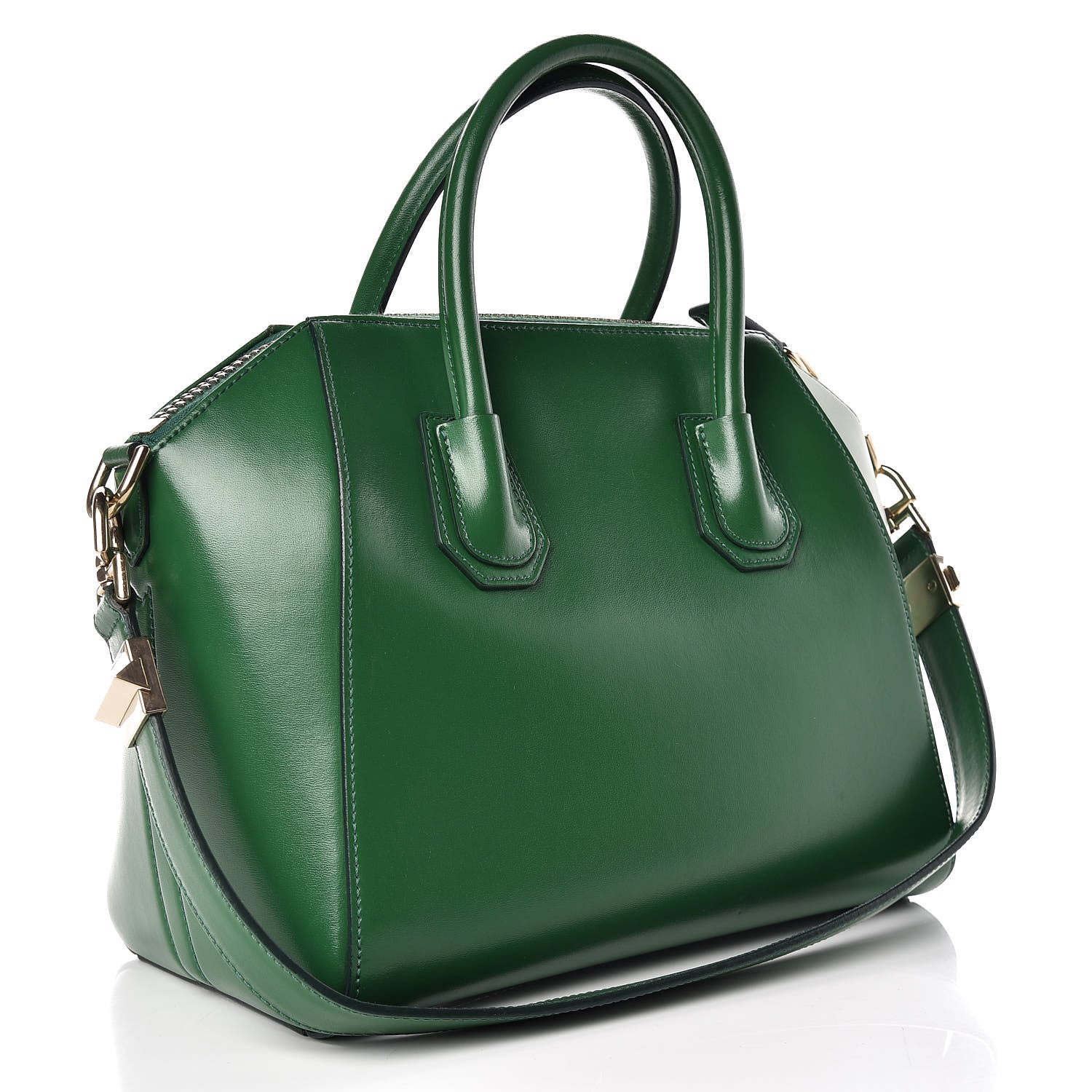 Givenchy Shiny Lord Calfskin Small Antigona Emerald 3 of 16
