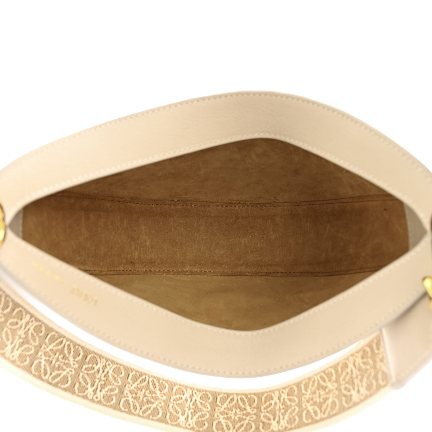 Loewe Satin Calfskin Jacquard Small Luna Bag Oat 7 of 13