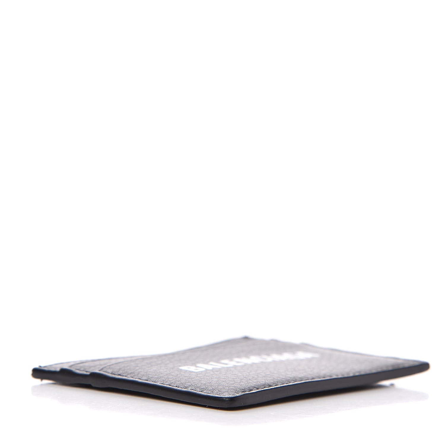 Balenciaga Smooth Calfskin Logo Everyday Multi Card Case Black 4 of 7