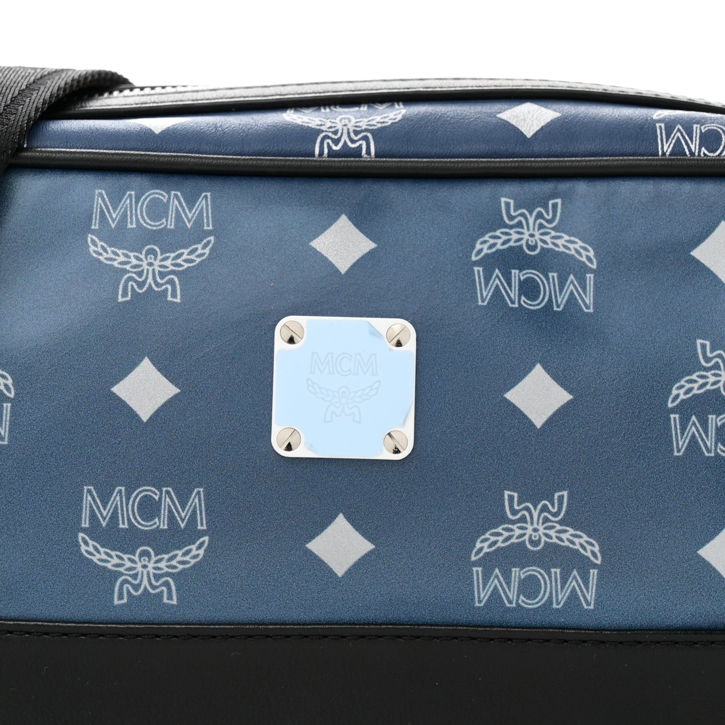 Visetos Reflective Nylon Small Crossbody Estate Blue