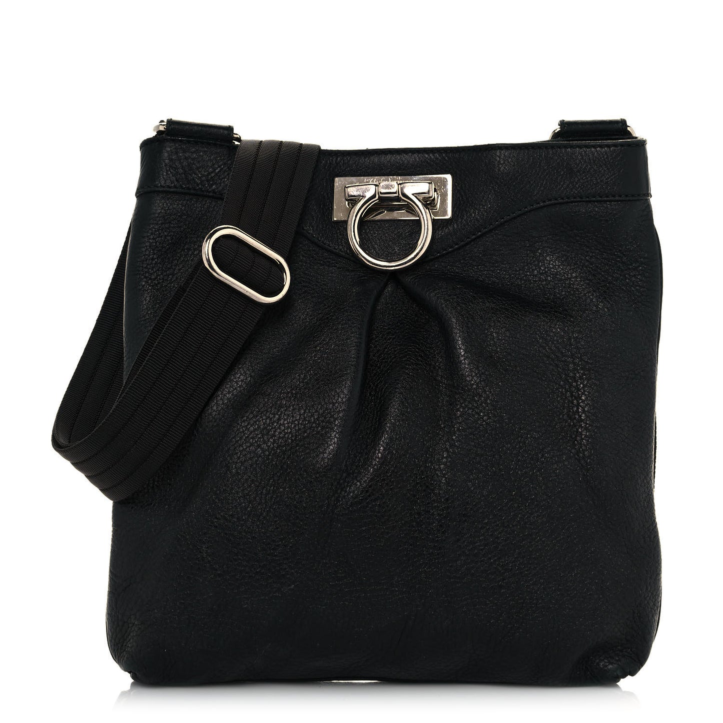 Calfskin Hobo Black