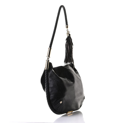 Gucci Calfskin Medium Britt Tassel Shoulder Bag Black 2 of 5