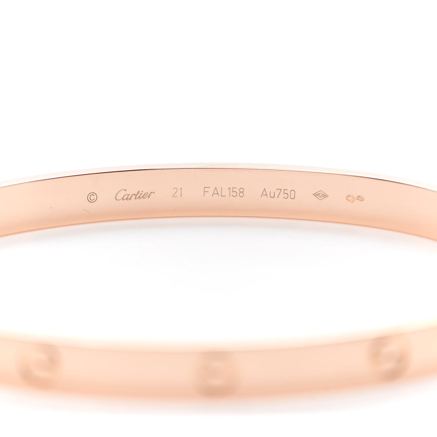 18K Pink Gold LOVE Bracelet 21