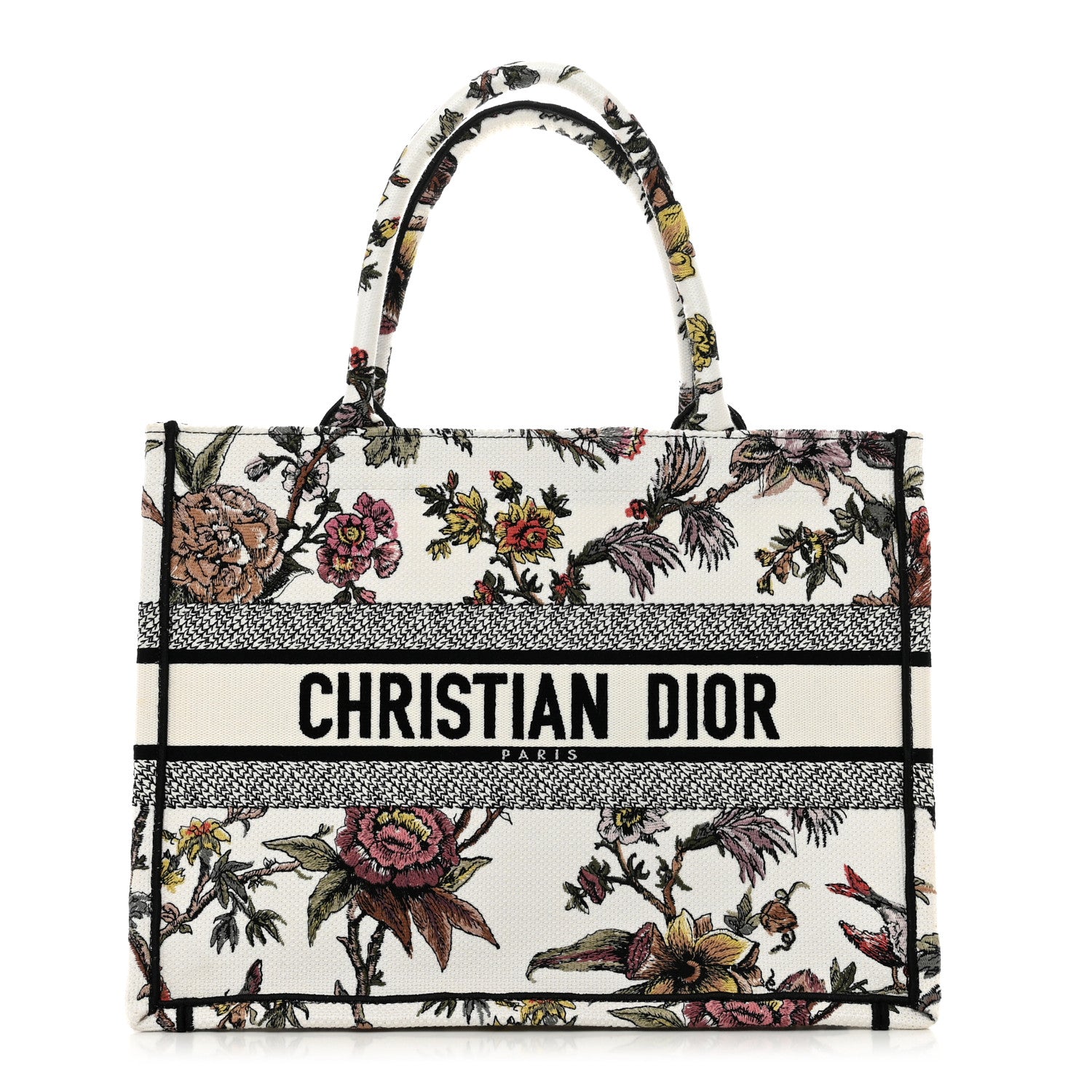 Christian Dior Canvas Jardin Botanique Embroidered Medium Book Tote Multicolor 1 of 9