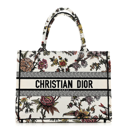 Christian Dior Canvas Jardin Botanique Embroidered Medium Book Tote Multicolor 1 of 9