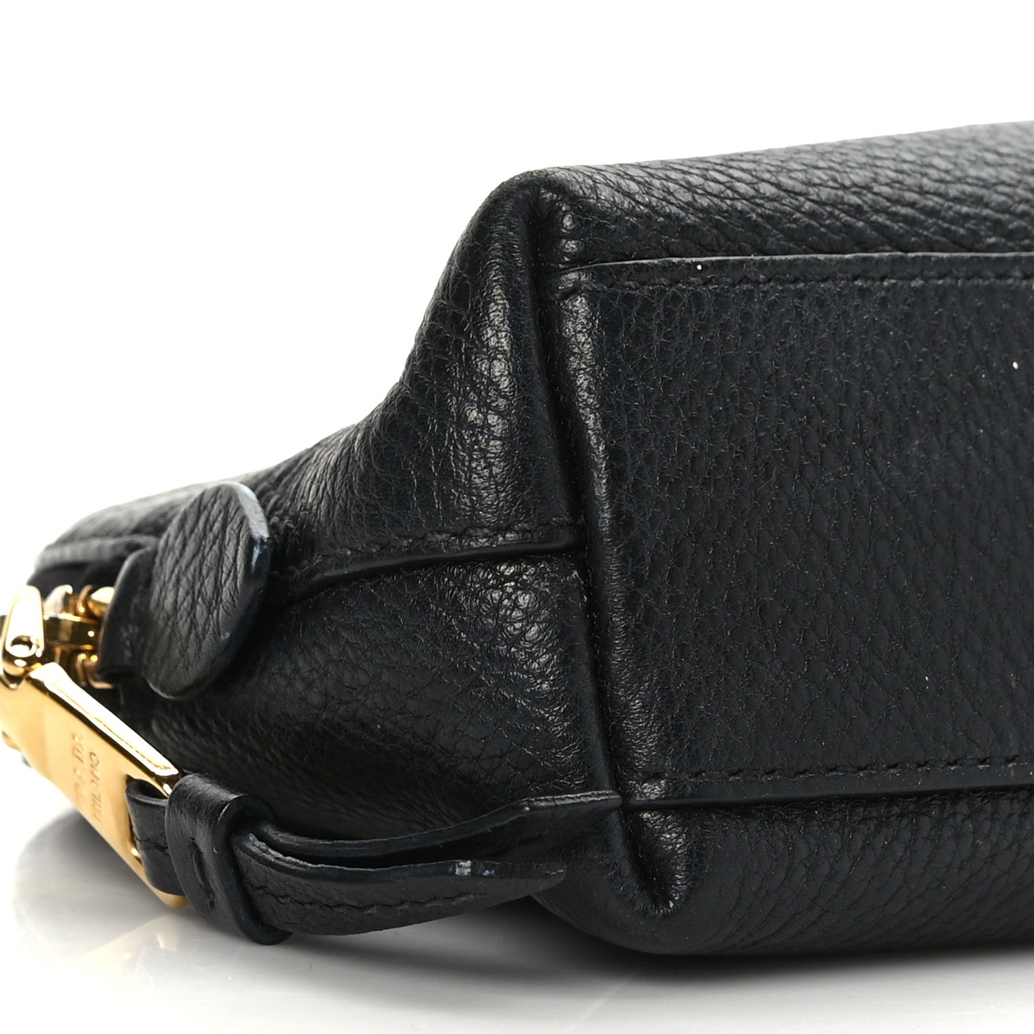 Prada Vitello Daino Cosmetic Pouch Black 7 of 8