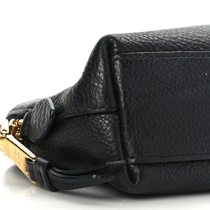 Prada Vitello Daino Cosmetic Pouch Black 7 of 8