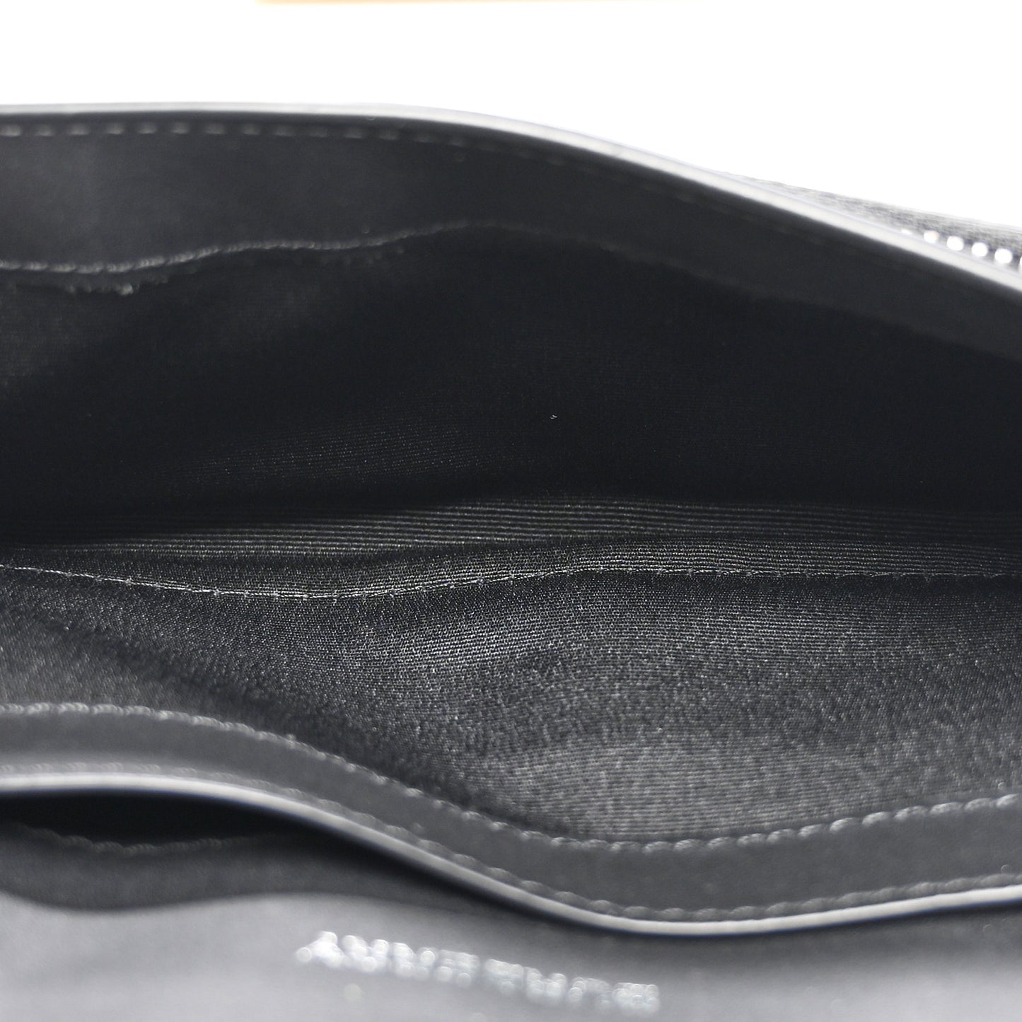 London Check Wallet with Detachable Strap Charcoal
