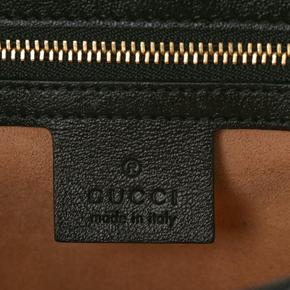 Gucci Monogram Matelasse Diagonal Small GG Marmont Shoulder Bag Beige Black 6 of 9