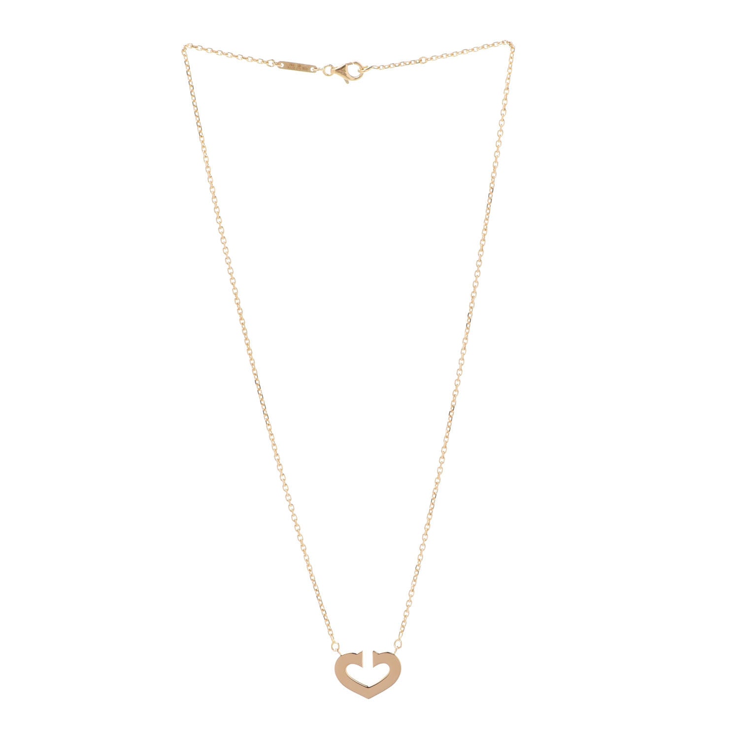 Cartier 18K Yellow Gold Medium Hearts and Symbols Necklace 3 of 7