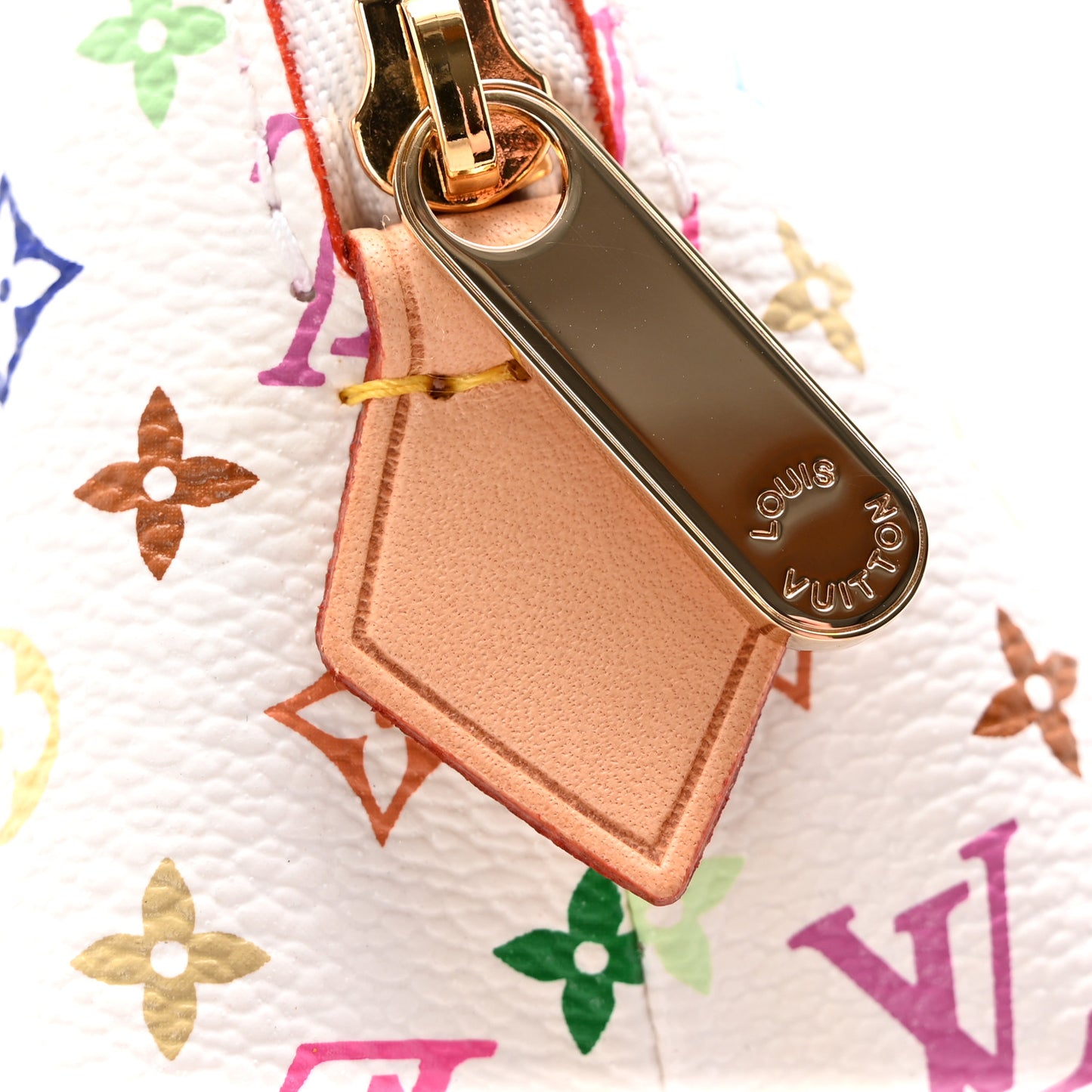 Monogram Multicolor Cosmetic Pouch White Litchi