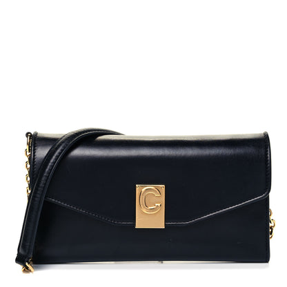 Celine Shiny Smooth Calfskin C Wallet On Chain Bag Black 1 of 9