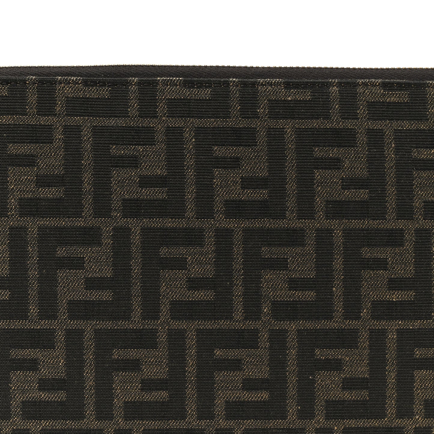 Fabric Jacquard FF Large Flat Pouch Tobacco Moro Sand