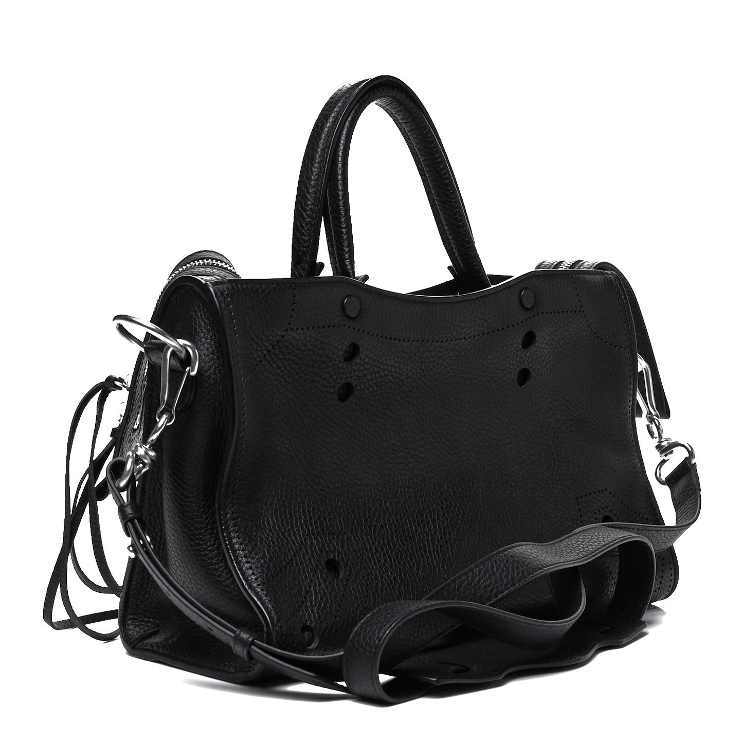 Veau Grana Perforated Blackout Hardware S City Black