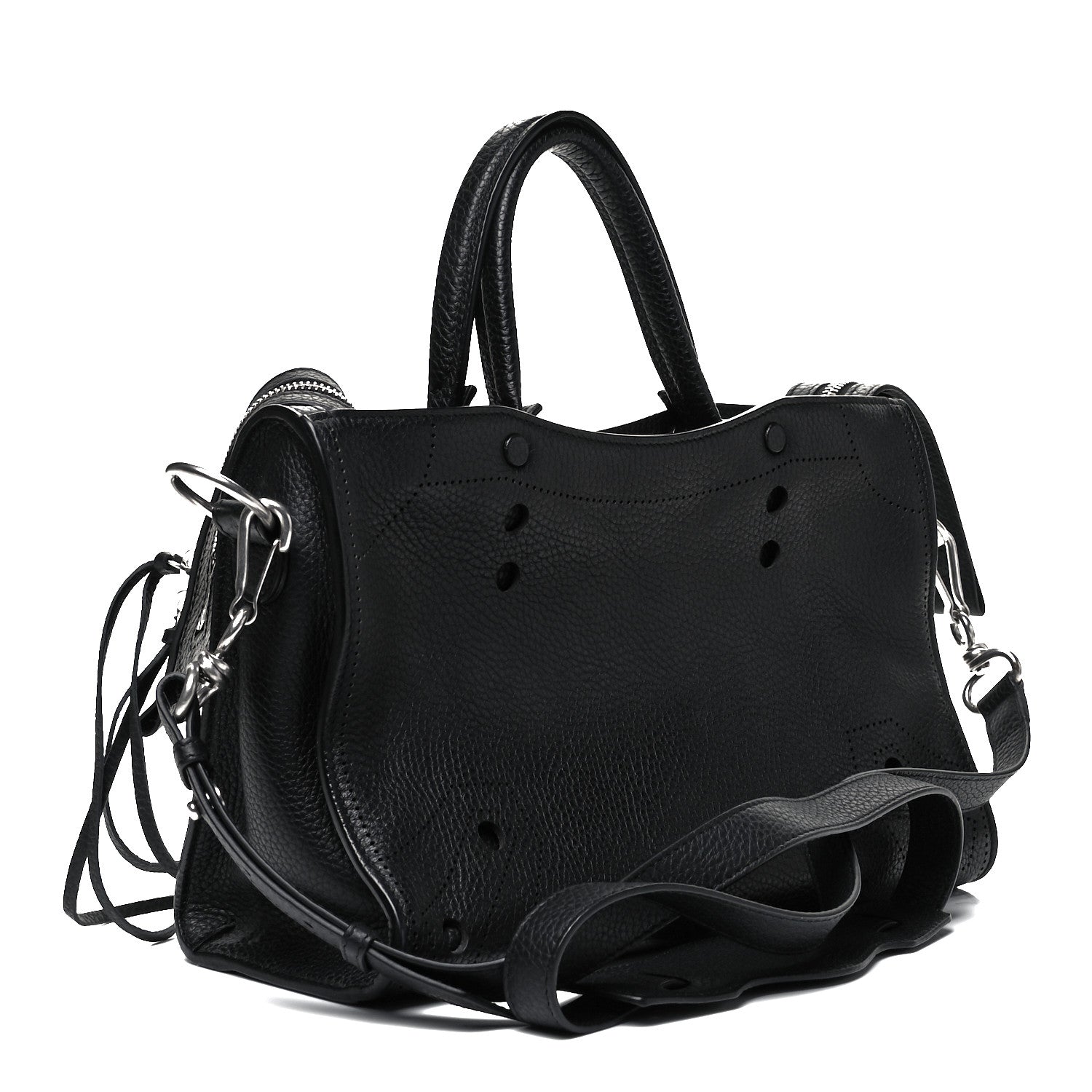 Balenciaga Veau Grana Perforated Blackout Hardware S City Black 3 of 9