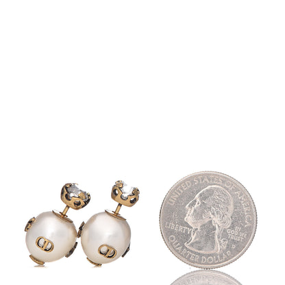 Christian Dior Pearl Mise En Dior Tribal Earrings Gold 2 of 3