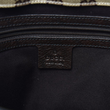Gucci Crystal Monogram Large Babouska Vertical Shopping Tote Brown 6 of 10