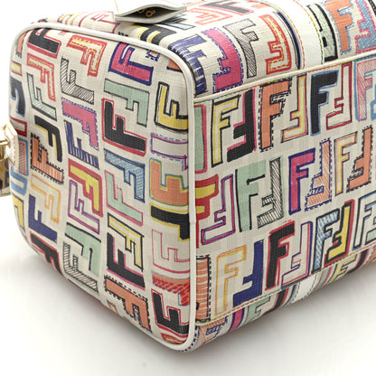 Fendi Zucca Spalmati Vitello FF Multicolor Forever Boston Multicolor White 7 of 8