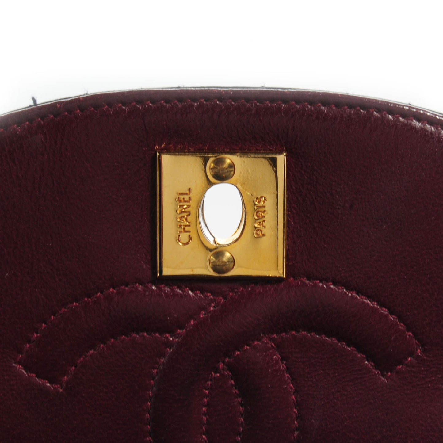 Lambskin Quilted Mini Flap Navy