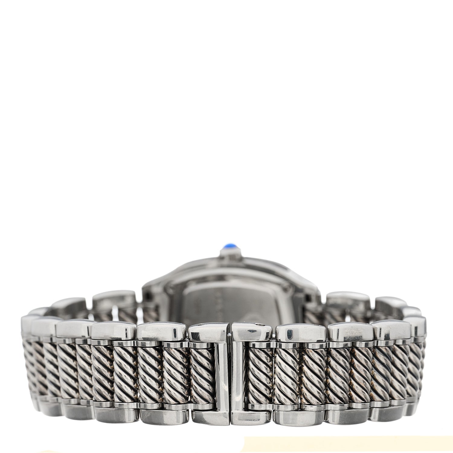 David Yurman Stainless Steel Diamond Bezel Mother of Pearl 25mm Thoroughbred Quartz Watch 3 of 4