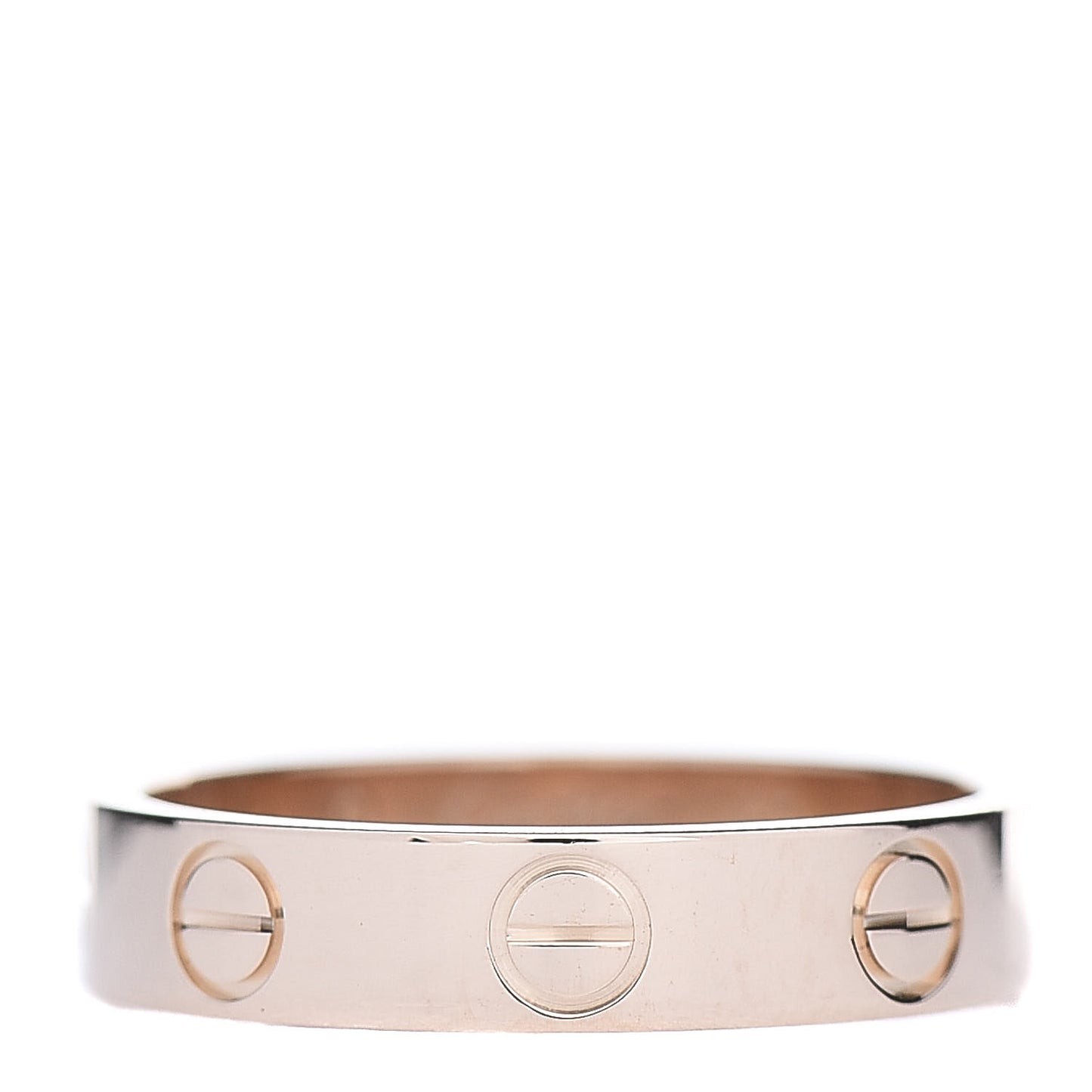 18K Pink Gold 3.5mm LOVE Wedding Band Ring 48 4.5