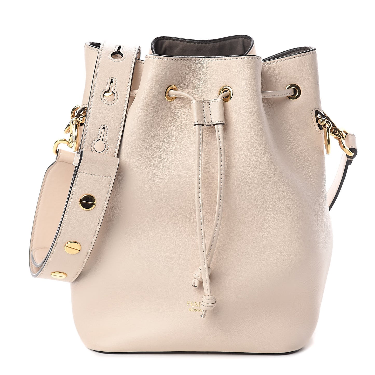 Vitello Grace Matte F is Fendi Grande Mon Tresor Bucket Bag Camelia