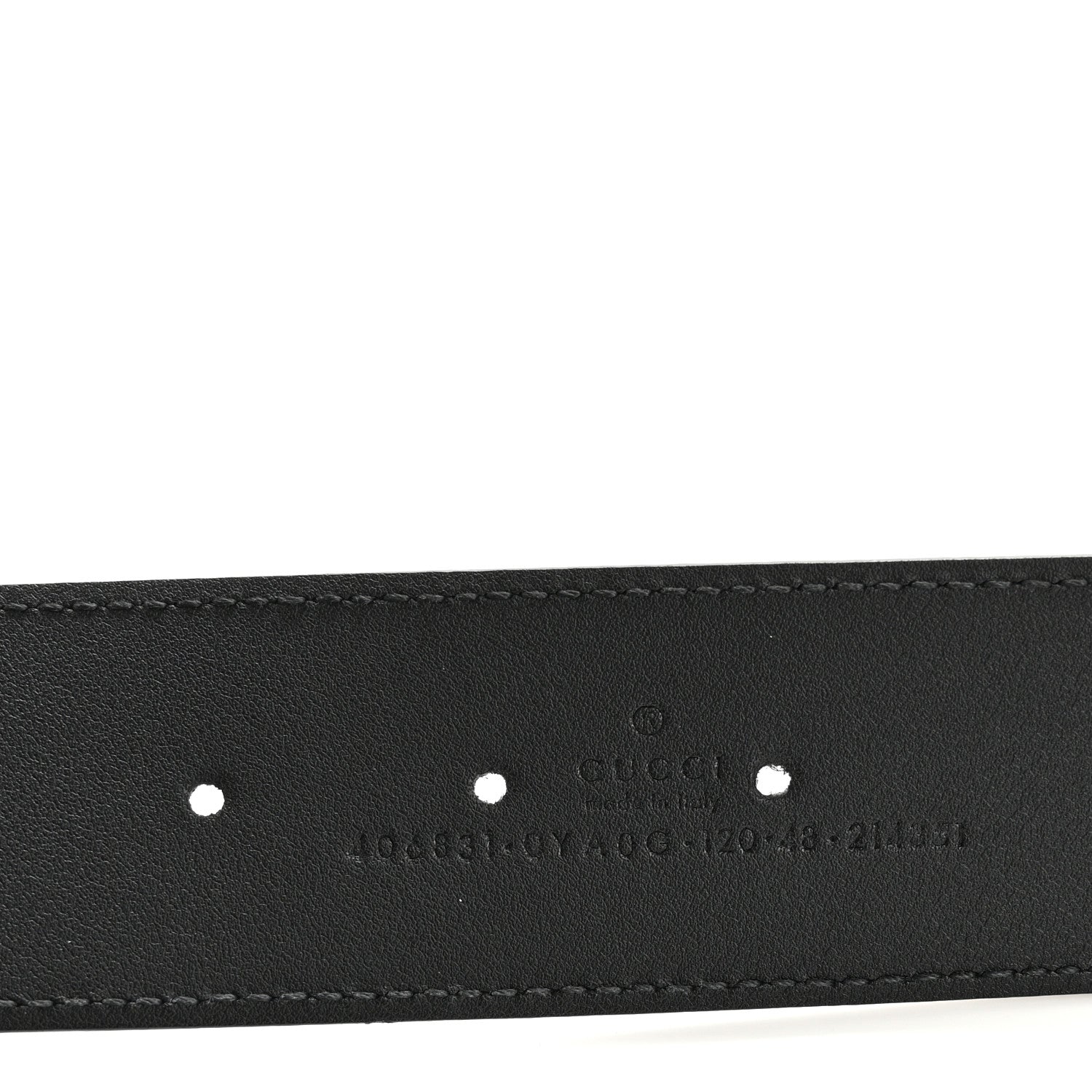 Gucci Calfskin Double G 40mm Belt 120 48 Black 5 of 8