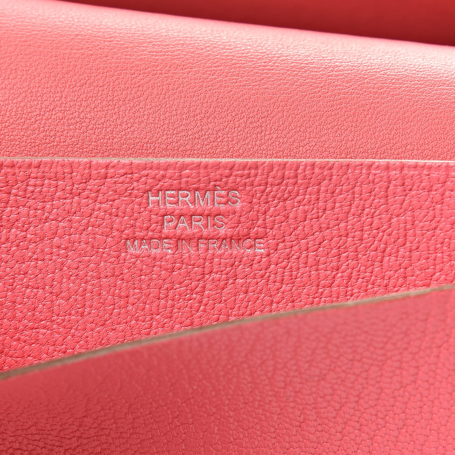 Hermes Chevre Mysore Bearn Card Holder Wallet Rose Lipstick 6 of 10