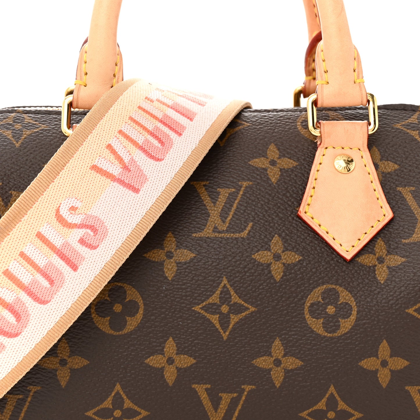 Monogram Speedy Bandouliere 20 Pink Orange