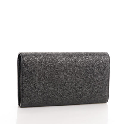 Saint Laurent Grain De Poudre Classic Large Flap Wallet Black 3 of 7
