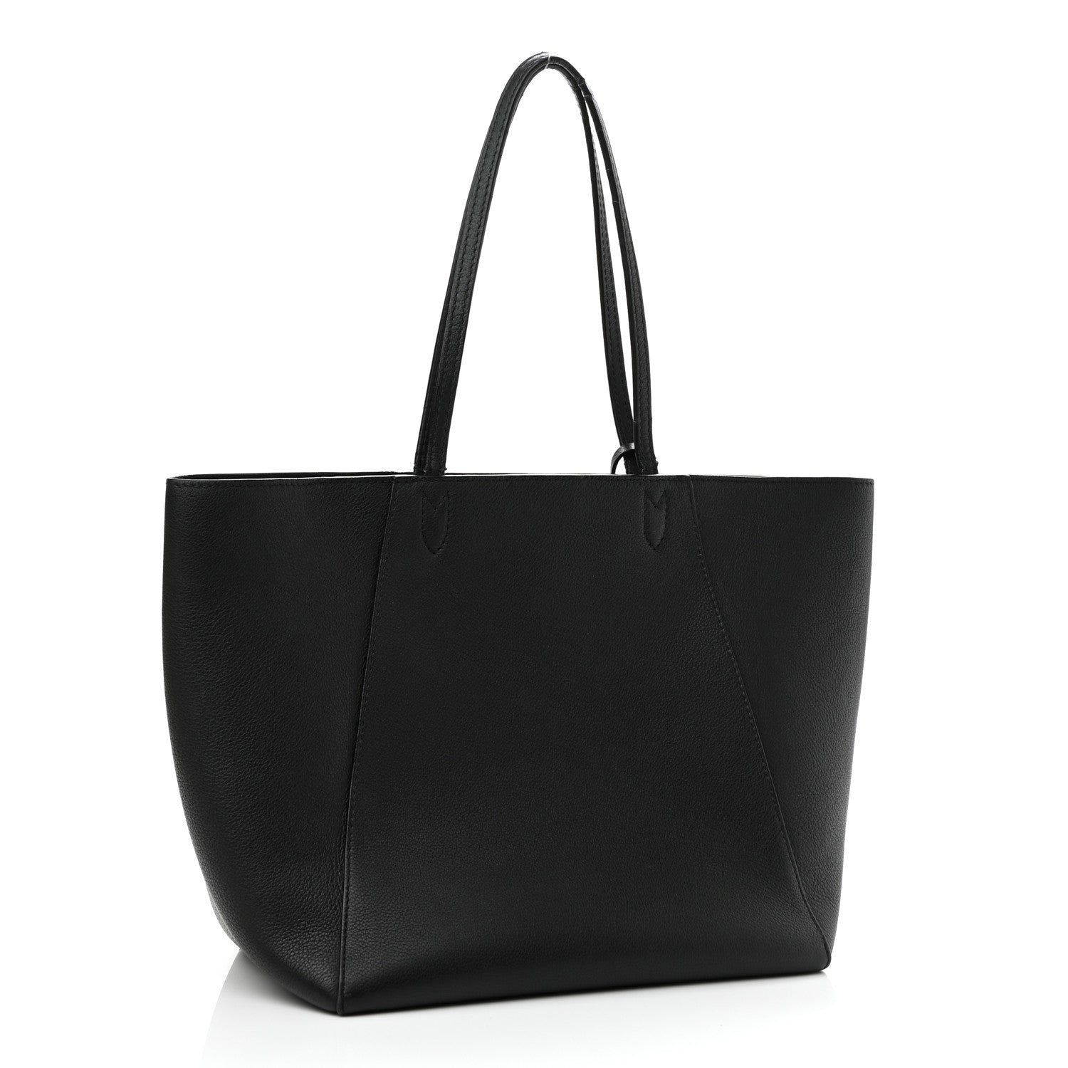 Louis Vuitton Calfskin Lockme Cabas Black 3 of 13