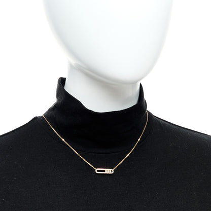 Messika 18K Yellow Gold Diamond Baby Move Classic Pave Necklace 2 of 5