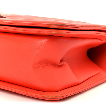 Chanel Lambskin Chevron Quilted Medium Boy Flap Red 10 of 10
