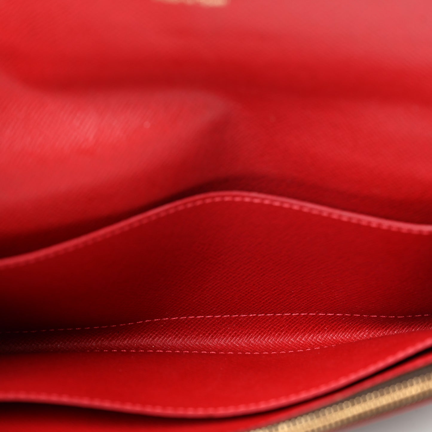 Damier Ebene Caissa Wallet Cherry