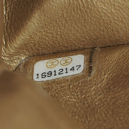 Chanel Lambskin Medium Double Flap Metallic Khaki 6 of 7