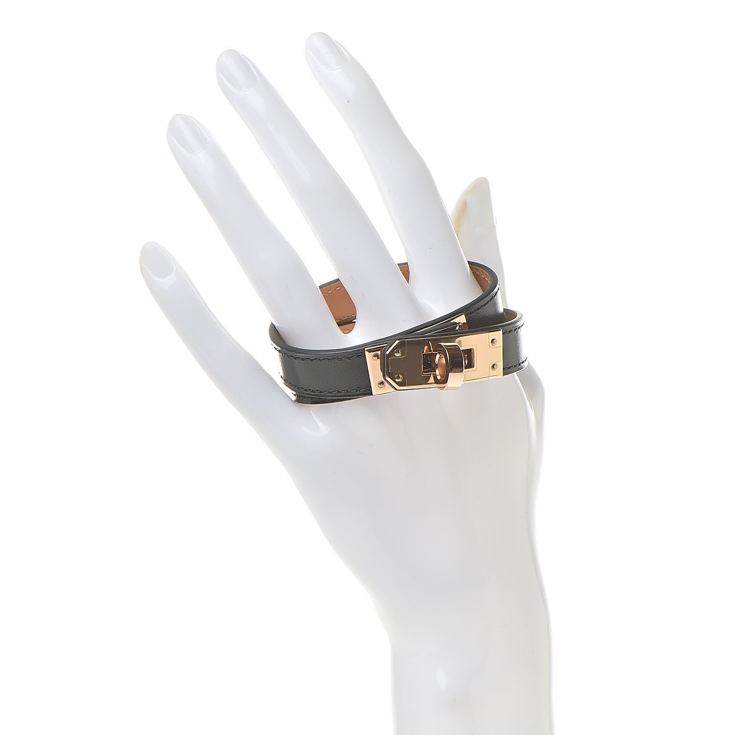 Hermes Box Kelly Double Tour Bracelet T2 Black 2 of 6
