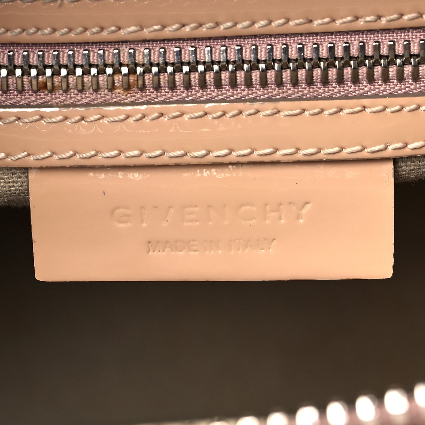 Patent Calfskin Small Antigona Pink