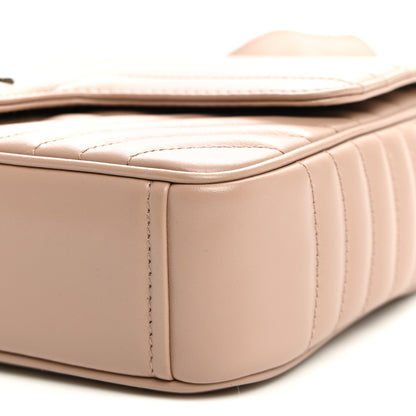 Prada Soft Calfskin Impunture Diagramme Medium Chain Flap Shoulder Bag Cipria 10 of 11