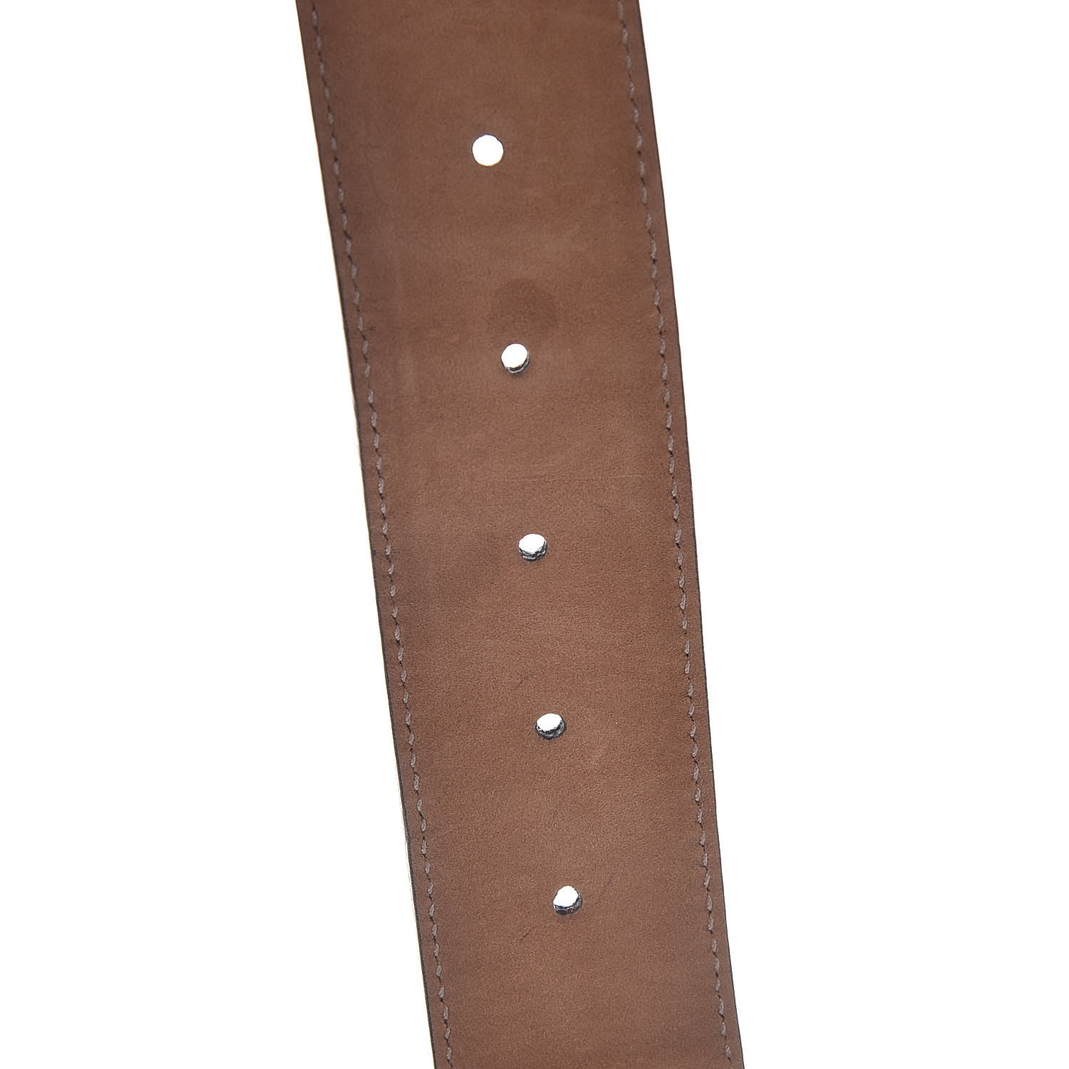 Gucci Calfskin Web Interlocking G Belt 80 32 Dark Brown 6 of 7