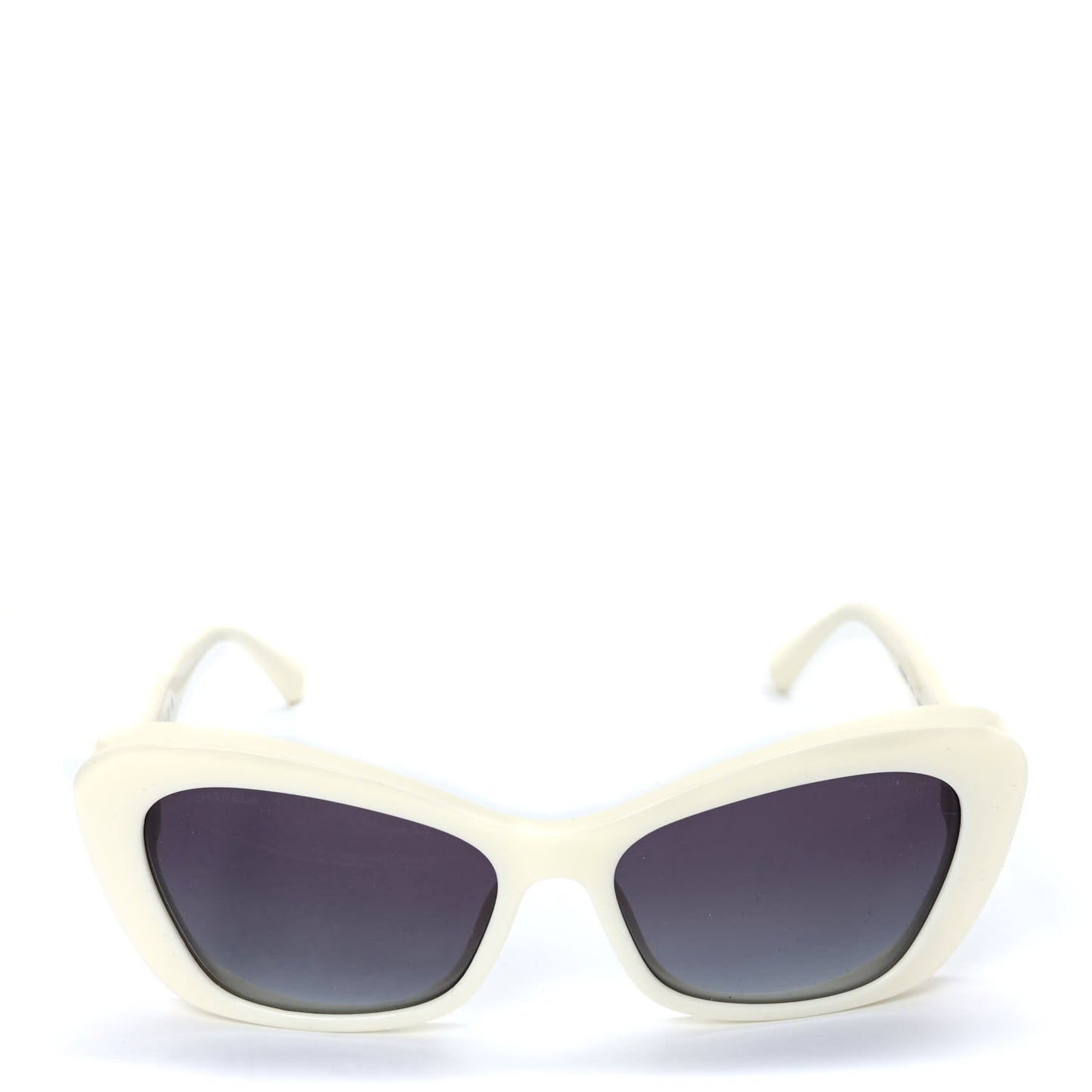 Acetate Pearl Cat Eye CC Sunglasses 5481-H White