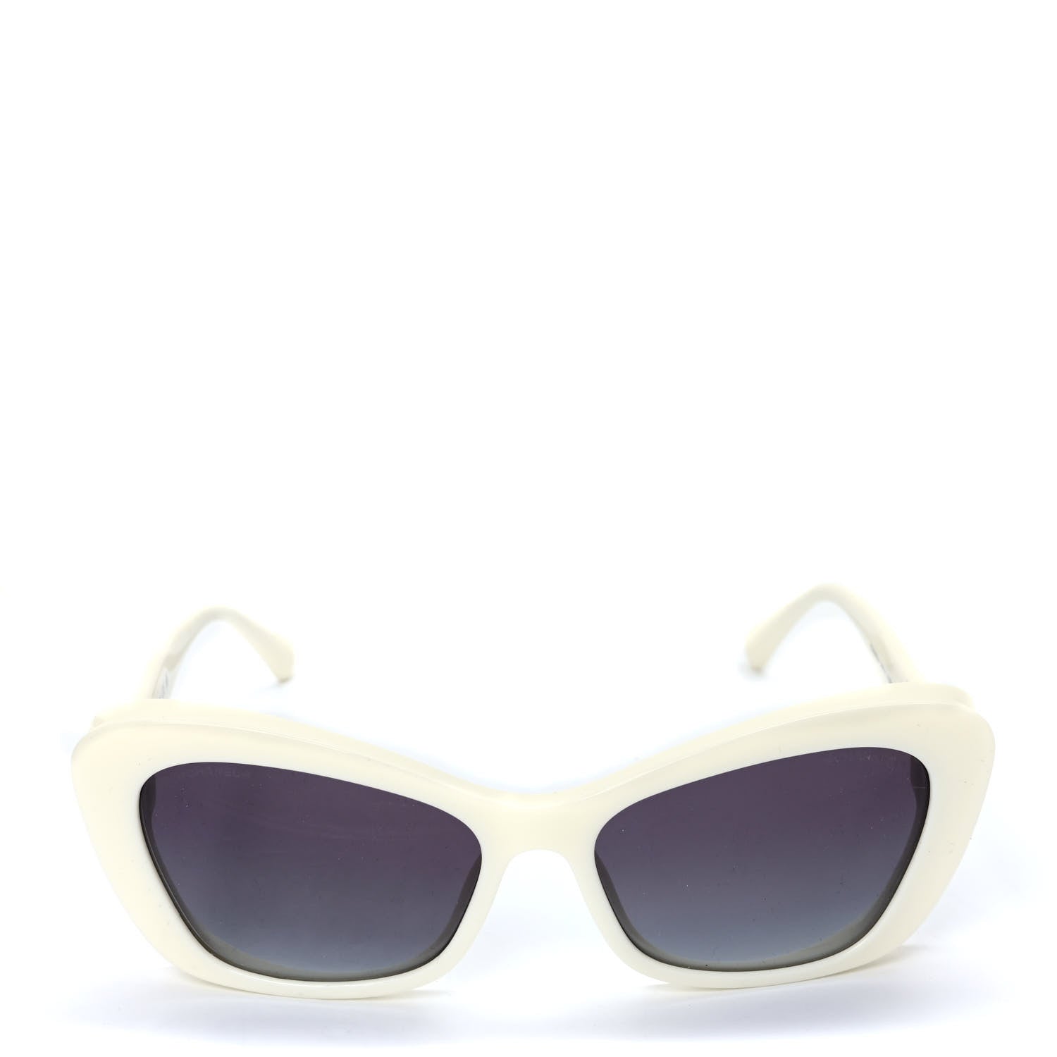 Chanel Acetate Pearl Cat Eye CC Sunglasses 5481-H White 2 of 7