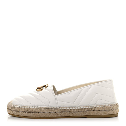 Gucci Nappa Matelasse GG Marmont Espadrilles 40 Great White 1 of 8