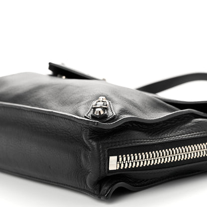 Balenciaga Calfskin Papier Sight Shoulder Bag Black 9 of 11