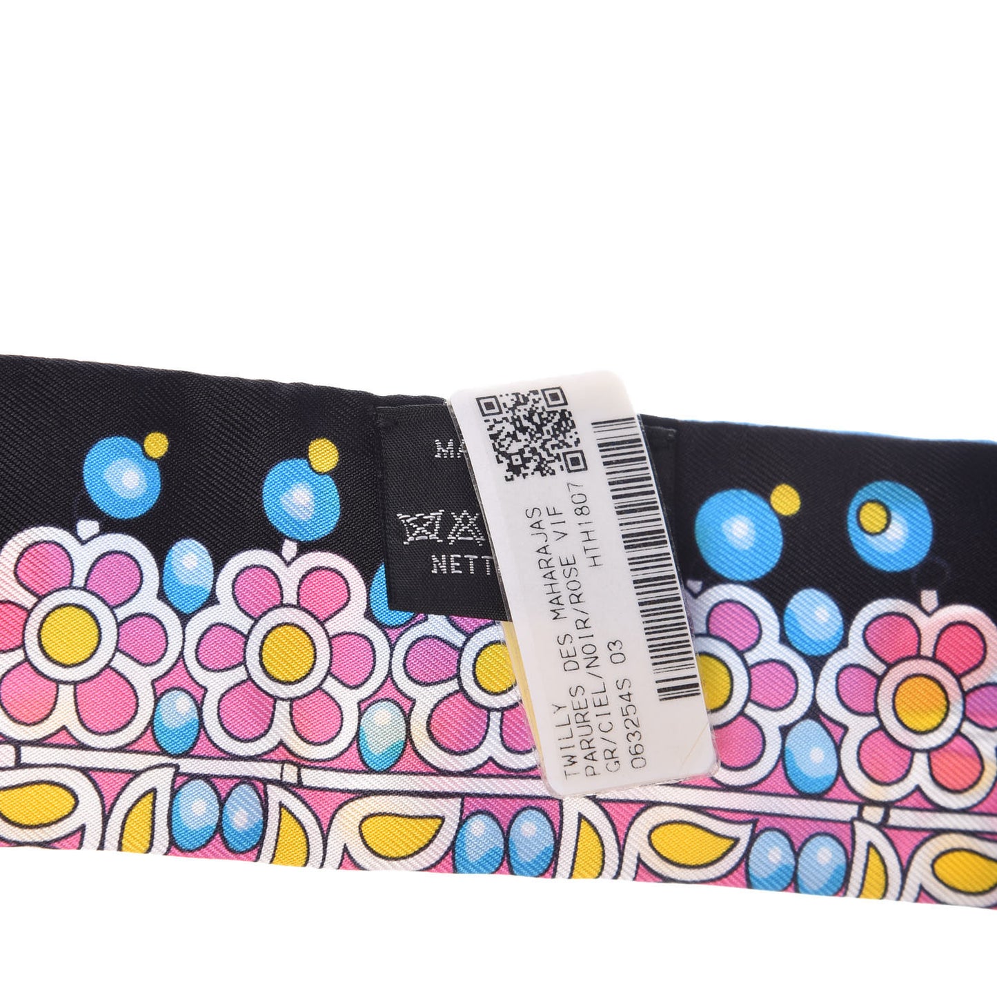 Silk Parures Des Maharajas Twilly Ciel Black Rose Vif