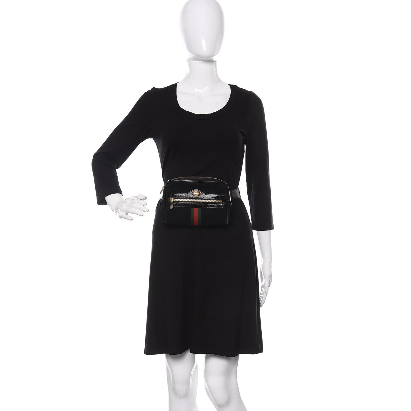 Suede Small Ophidia Belt Bag 85 34 Black