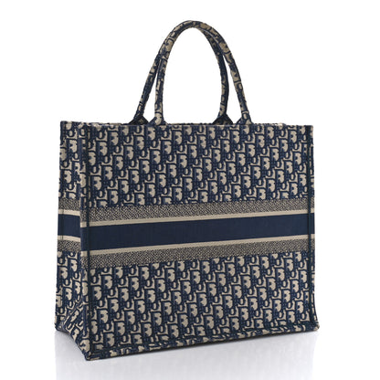 Christian Dior Oblique Large Book Tote Blue Multicolor 3 of 11