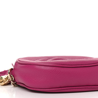 Gucci Cellarius Calfskin Mini Soho Chain Bag Bright Bouganville 10 of 11
