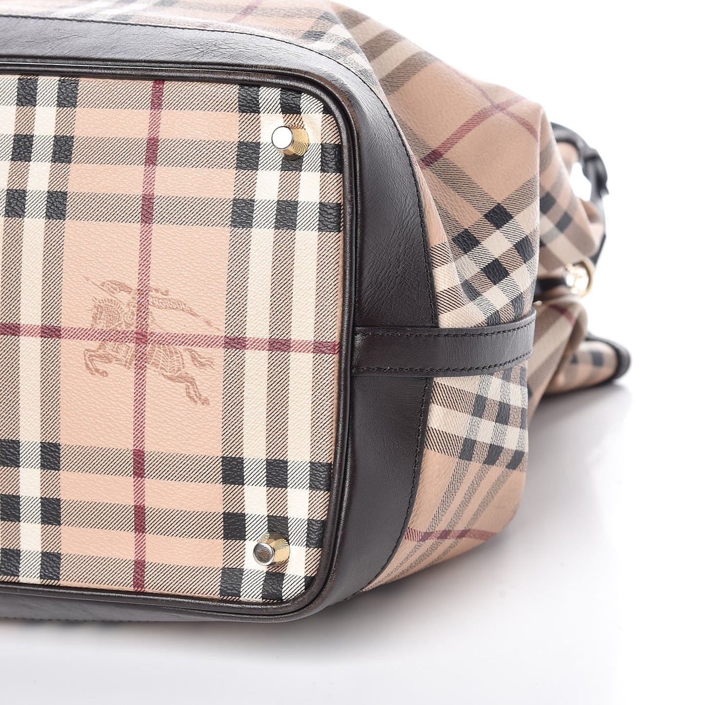 Haymarket Check Medium Golderton Tote Chocolate