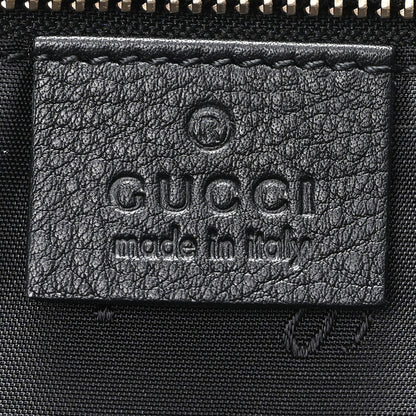 Gucci Guccissima Medium Zippered Shopping Tote Black 6 of 10